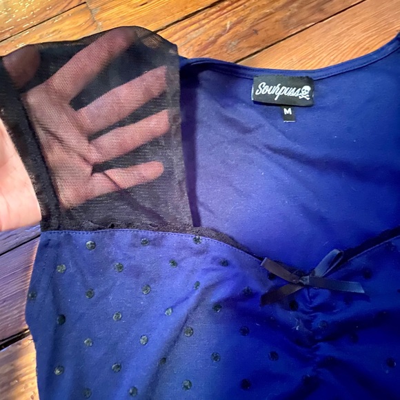 Sourpuss Polka Dot Top - Picture 2 of 2